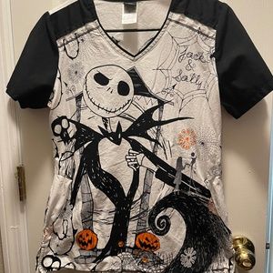 Nightmare before Christmas Scrub top